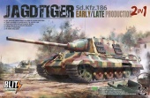 8001 Jagdtiger Sd.Kfz.186 Early / Late Production, 2 in 1 1:35 TAKOM